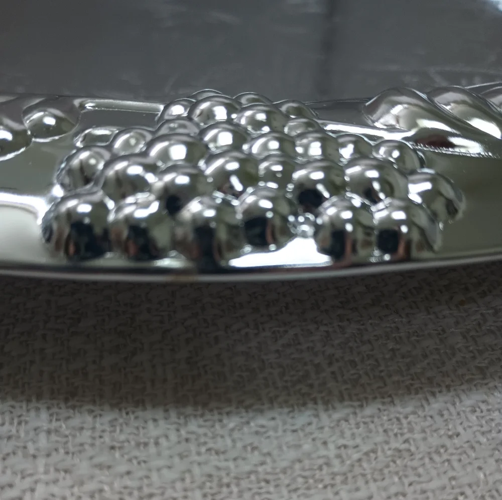Action Industries 1983 Vintage Silver‎ Chrome Dish Tray 13